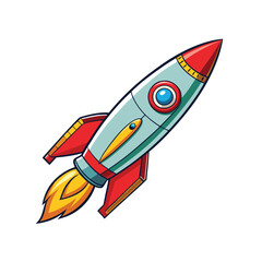 Fototapeta premium rocket in space