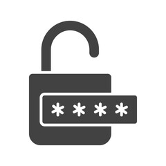 Unlock icon vector image. Suitable for mobile apps, web apps and print media.