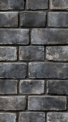 Fototapeta premium Textured Brick Wall: A close-up shot of a meticulously crafted brick wall, showcasing the rich textures and subtle variations of the aged bricks, offering a sense of history, resilience.