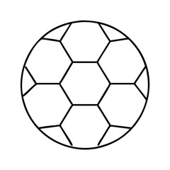 soccerball icon, soccerball line art - simple line art of soccerball, perfect for soccerball logos and icons © Sayem