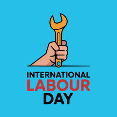 Vector Illustration for International Labour Day or May Day Celebration