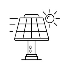 solarlight icon, solarlight line art - simple line art of solarlight, perfect for solarlight logos and icons
