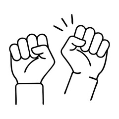 solidarityfist icon, solidarityfist line art - simple line art of solidarityfist, perfect for solidarityfist logos and icons