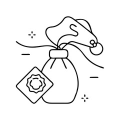 Obraz premium souvenir icon, souvenir line art - simple line art of souvenir, perfect for souvenir logos and icons
