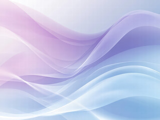 Fototapeta premium Pastel Wave Abstract: Serene pastel blue and pink waves flow gracefully, creating an ethereal and calming visual experience. Perfect for backgrounds or design elements.