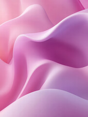 Obraz premium Soft Lavender Elegance: A mesmerizing dance of pastel pink and lavender hues create a sense of calm and serenity. The abstract folds and curves invite a sensory experience.