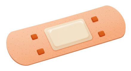 Isolated Adhesive Bandage