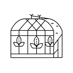 greenhouse icon, greenhouse vector illustration-simple illustration of greenhouse, perfect for greenhouse logos and icons
