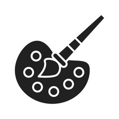 Color Pallete icon vector image. Suitable for mobile apps, web apps and print media.