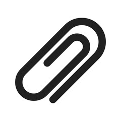 Paper Clips icon vector image. Suitable for mobile apps, web apps and print media.