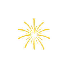 Fototapeta premium golden fireworks icon. festival fireworks for holiday banner, poster, flyer, greeting card, decorative elements