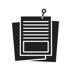 Sticky Notes icon vector image. Suitable for mobile apps, web apps and print media.