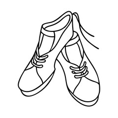 dance shoes icon, dance shoes vector illustration-simple illustration of dance shoes, perfect for dance shoes logos and icons
