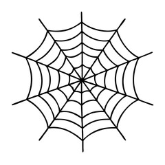 spiderweb icon, spiderweb line art - simple line art of spiderweb, perfect for spiderweb logos and icons