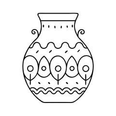 decorative vase icon, decorative vase vector illustration-simple illustration of decorative vase, perfect for decorative vase logos and icons