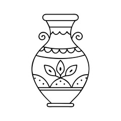 decorative vase icon, decorative vase vector illustration-simple illustration of decorative vase, perfect for decorative vase logos and icons