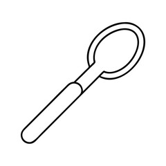 spoon icon, spoon line art - simple line art of spoon, perfect for spoon logos and icons