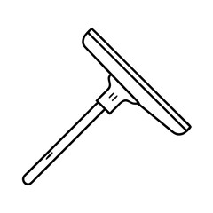 squeegee icon, squeegee line art - simple line art of squeegee, perfect for squeegee logos and icons