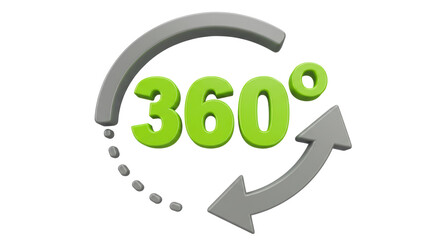 Isolated 360 Degrees Rotation