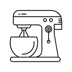 standmixer icon, standmixer line art - simple line art of standmixer, perfect for standmixer logos and icons