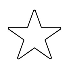 star icon, star line art - simple line art of star, perfect for star logos and icons