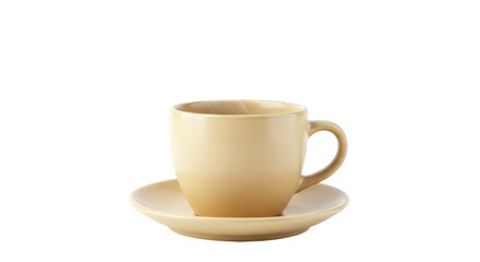 Isolated Coffee Cup and Saucer