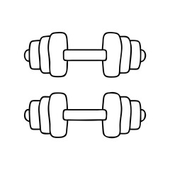 dumbbell icon, dumbbell vector illustration-simple illustration of dumbbell, perfect for dumbbell logos and icons