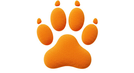 Isolated Animal Footprint