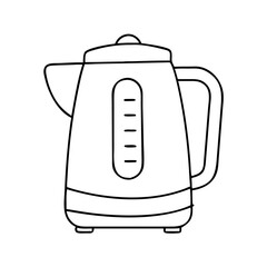 electric kettle icon, electric kettle vector illustration-simple illustration of electric kettle, perfect for electric kettle logos and icons