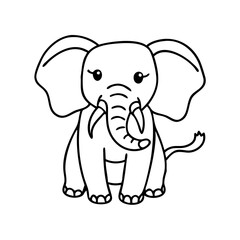 elephant icon, elephant vector illustration-simple illustration of elephant, perfect for elephant logos and icons