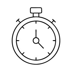 stopwatch icon, stopwatch line art - simple line art of stopwatch, perfect for stopwatch logos and icons