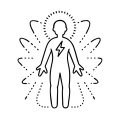 energy aura icon, energy aura vector illustration-simple illustration of energy aura, perfect for energy aura logos and icons