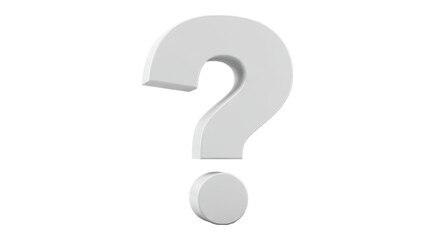 Isolated Question Mark