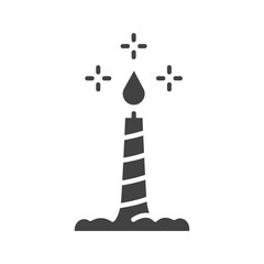 Candle icon vector image. Suitable for mobile apps, web apps and print media.