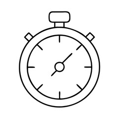 Obraz premium stopwatch icon, stopwatch line art - simple line art of stopwatch, perfect for stopwatch logos and icons