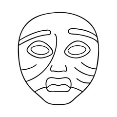 face mask icon, face mask vector illustration-simple illustration of face mask, perfect for face mask logos and icons