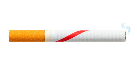 Isolated Lit Cigarette