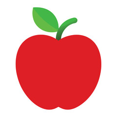 red apple vector illustration