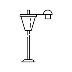 streetlight icon, streetlight line art - simple line art of streetlight, perfect for streetlight logos and icons