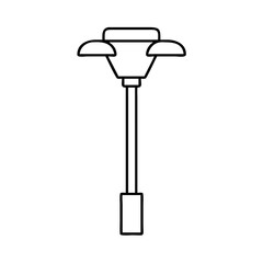 streetlight icon, streetlight line art - simple line art of streetlight, perfect for streetlight logos and icons