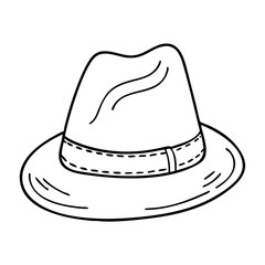 fedora icon, fedora vector illustration-simple illustration of fedora, perfect for fedora logos and icons
