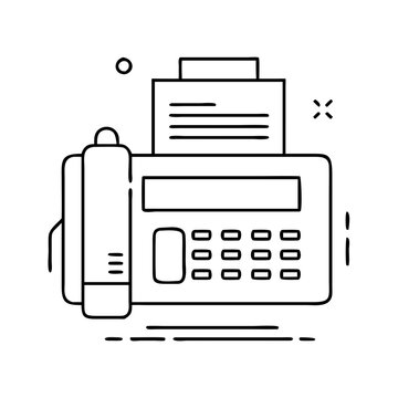 recommend clip art: fax machine icon, fax machine vector illustration-simple illustration of fax machine, perfect for fax machine logos and icons