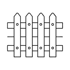 fence icon, fence vector illustration-simple illustration of fence, perfect for fence logos and icons