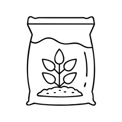 fertilizer bag icon, fertilizer bag vector illustration-simple illustration of fertilizer bag, perfect for fertilizer bag logos and icons