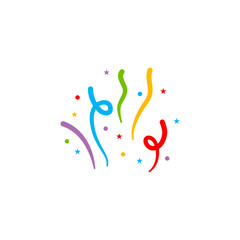 Obraz premium Hand drawn colorful confetti 