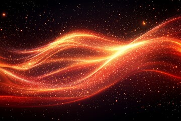 Obraz premium A hazy sequin light effect on a red glitter abstract Christmas background