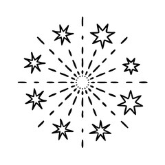 fireworks icon, fireworks vector illustration-simple illustration of fireworks, perfect for fireworks logos and icons