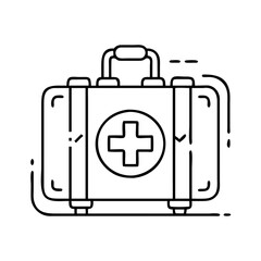 first aid kit icon, first aid kit vector illustration-simple illustration of first aid kit, perfect for first aid kit logos and icons