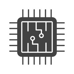 Chip icon vector image. Suitable for mobile apps, web apps and print media.