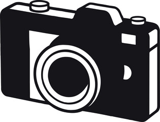 Camera icon photo camera in flat style symbol. photography camera line art signs, vector illustration